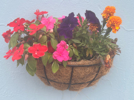 Half Moon Flower Baskets